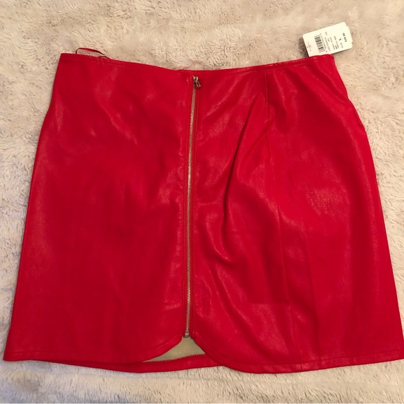 Never worn Faux Leather Skirt - Picture 2 of 5